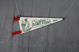 Vintage Tourist Pennant - Alberta Game Farm - Firm Pennant - £23.12 GBP