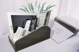 Tabletop Organiser Caddy TV Remote Control Holder Phone Ipad storage off... - $16.75