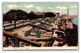 Cannons Parapet Fortress Cabana Havana Cuba 1908 DB Postcard R24 - £3.91 GBP