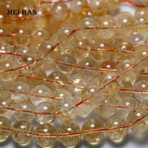 Wholesale  (1 strand/set) 12+-0.3mm natural Citrine clear yellow quartz smooth r - £28.23 GBP