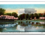 Lincoln Memorial From Potomac River Washington DC UNP WB Postcard N24 - $1.93