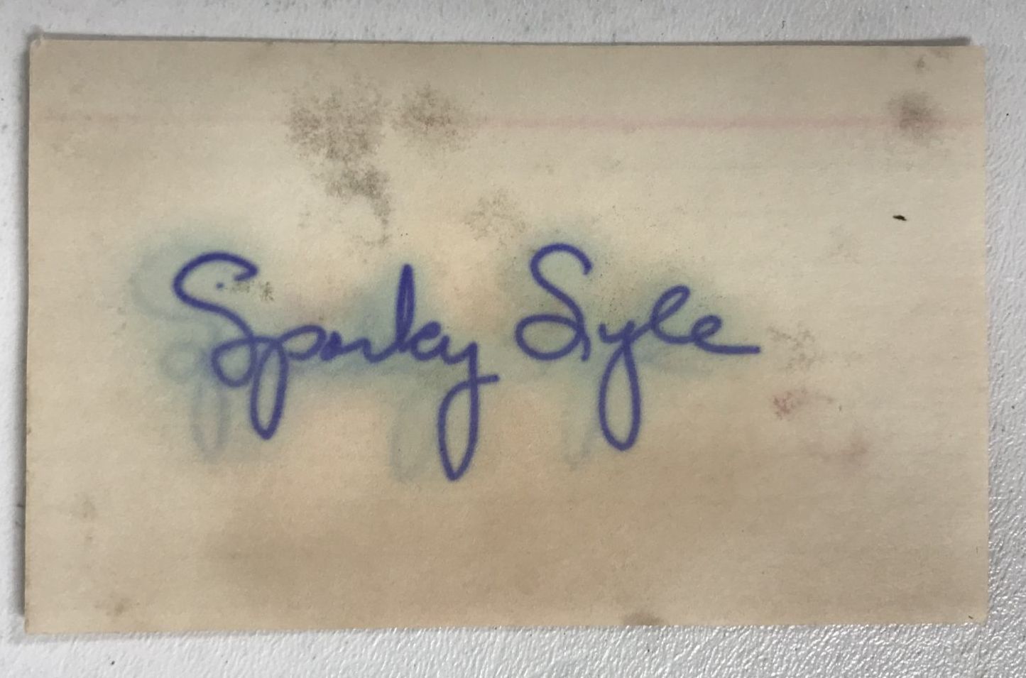 Sparky Lyle Signed Autographed 3x5 Index Card - Baseball - $15.00
