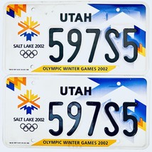 2002 United States Utah Olympic Winter Games Passenger License Plate 597S5 - £30.25 GBP