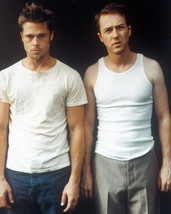 Brad Pitt and Edward Norton in Fight Club in t-shirt 16x20 Canvas Giclee - £54.84 GBP
