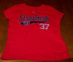Vintage Style Women&#39;s Teen Washington Nationals Mlb Strasburg T-shirt Large New - £15.51 GBP