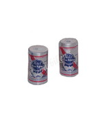 1:6 SCALE MINI PABST BEER CAN 2-PACK FOR KEN BARBIE ACTION FIGURE DORAMA... - $6.99