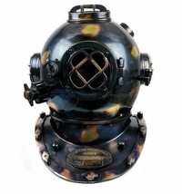 Antique nautical 18&quot; black solid brass deep sea scuba diver&#39;s decorative diving - £324.32 GBP