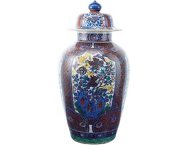 25&quot; Qianlong Chinese Export to Dutch market clobbered urn - £6,772.70 GBP