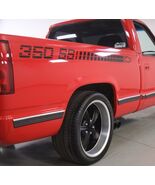 OEM Vintage Chevrolet 350 SS Bedside Graphic Decals New 2PC Set Fits Chevy S-10 - $199.99