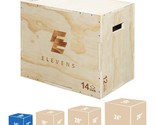 3 In 1 Wooden Plyo Box Jump Box Plyometric Box For Jumping Trainer, Skip... - £51.14 GBP