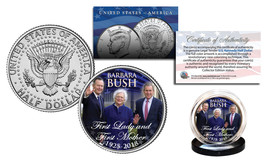 BARBARA BUSH First Lady &amp; First Mother 2018 Kennedy Half Dollar Coin President - $8.56