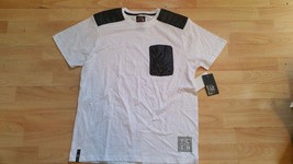 ENYCE White Black short sleeve T shirt Men&#39;s Enyce fashion padded T-Shirt L - £14.15 GBP