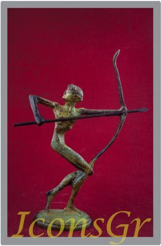 Ancient Greek Bronze Museum Statue Replica of Toxotai (1619)