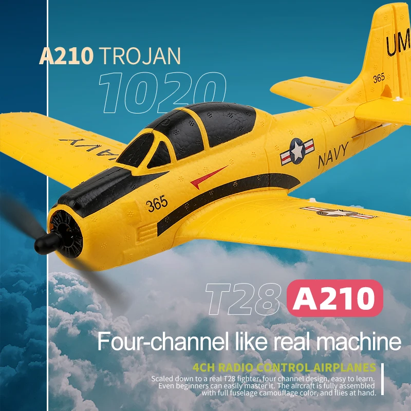 WLtoys A210 A220 A250 RC Plane 2.4G 4Channels 3D/6G Axis RC Fighter Remote - £88.45 GBP+