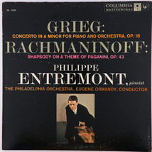 Grieg Rachmaninoff Piano Concerto Entremont Ormandy Rhapsody LP 6-Eye ML 5282 - £15.94 GBP