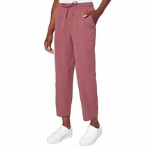 Mondetta Women&#39;s Size XL Dark Orchard Elastic Waist Cropped Ankle Pants NWT - $6.29