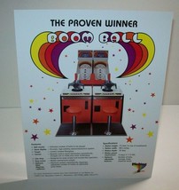 Boom Ball Arcade FLYER Original NOS Meltec Boardwalk Game Room Art Redemption - £13.08 GBP
