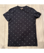 H&amp;M Men&#39;s S Small Navy Blue Anchor Shirt Print Crew Neck T-Shirt - $261.71 MXN
