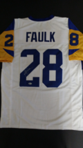 Marshall Faulk Autographed St. Louis Rams Custom Jersey (Beckett Witnessed COA) - £163.86 GBP