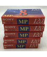 5 New  SONY standard grade MP Video 8 brilliant color sound 120 min Blan... - $37.61