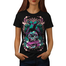 Revenge Crow Death Skull Shirt Rave Skull Women T-shirt - £10.38 GBP
