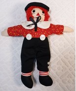 Raggedy Andy 11” Doll Plush Toy Handmade Vintage Black Pants Buttons VGC - £6.02 GBP