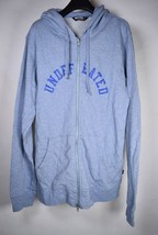 Undefeated Mens Blue Cotton Pullover Sweatshirt Hoodie Jacket L   - $89.10