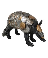 Western Rustic Armadillo With Engraved Coins Armor Money Savings Piggy Bank - $38.26 CAD