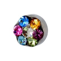 Studex Select Daisy Crystal Rainbow 6 piece set pr-ld6213w-stx earring 2... - $39.00