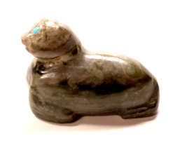 ZUNI Native American Pueblo Indian brilliant  Seal Alvin Calavaza  #alv3... - $29.70
