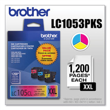 Brother LC1053PKS Innobella Super High Yield Color Ink Cartridges - 3 Pack - £78.68 GBP