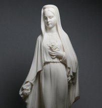 Virgin Mary Mother of Jesus Holy Our Lady of Rose Madonna Statue Sculpture - $45.45