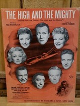 Vintage Original 1954 Sheet Music &quot;The High and the Mighty&quot; John Wayne  - £15.03 GBP