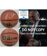 Jim Calhoun UConn Huskies Saint Joseph signed NCAA basketball proof Beck... - $148.49