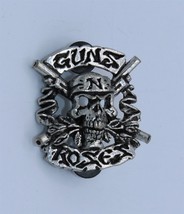 Guns N&#39; Roses Pin Brooch English Pewter Alchemy Poker Vintage 1993 - $45.80