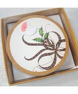 New Lenox Holiday Nouveau disposable paper coasters set 8 gold trim ribb... - $30.00