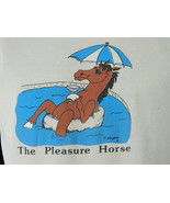 Vintage 80s The Pleasure Horse Jerzees Trashed Graphic Thin T Shirt L Ma... - $54.63 CAD