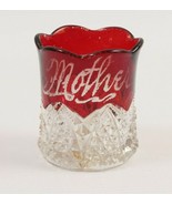 Star of David Toothpick Holder Ruby Engraved Mother c. 1900 - $248.79 MXN