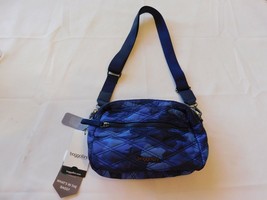 Baggallini For Life&#39;s Journey Blue Camo Print Shoulder Quilted Crossbody Bag NWT - £45.20 GBP