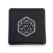 Coaster - D20 - SET OF 2 - Leather or Stitched Cork (Stitched Cork/Black) - £13.43 GBP