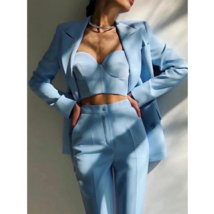 Casual and Elegant Two-piece Custom Slim Fit Pant Suit Set2 - $2,930.66 MXN