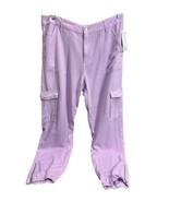 GUESS Bowie Chino Lilac Multi Pockets Jogger Zipper Leg Cargo Pants Size 31 - $34.64