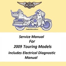 2009 Harley Davidson Touring Models Service Manual + Electrical Diagnostic - $25.95