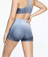 Victoria’s Secret Pink Seamless High Waist Workout Bike Shorts Large blu... - $25.74
