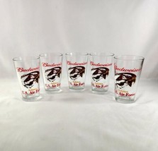 Set of 5 Budweiser Salutes U.S. Air Force Pint Glasses 16oz Lot - $33.51