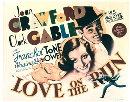 Love on the Run Featuring Joan Crawford, Clark Gable 11x14 Photo - £12.01 GBP