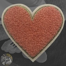 Heart in Pink Iron On Patch Applique Embellishment - $3.20