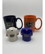 SEC Florida Gators Salt &amp; pepper shaker Set &amp; 2 coffee cups mugs Cocoa T... - £31.41 GBP