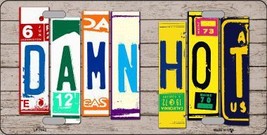 Damn Hot Wood License Plate Art Novelty Metal License Plate (No Wood, Design) - £11.95 GBP