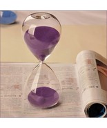 Sifting Sands of Time H60 Minutes Clear Hand Blown Glass Contemporary Ho... - €55,15 EUR